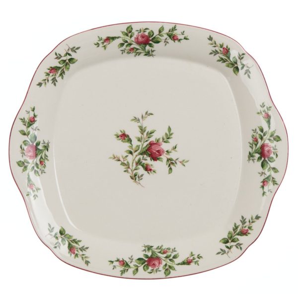 Vassoio quadrato Blanc Mariclo "Moss Rose"