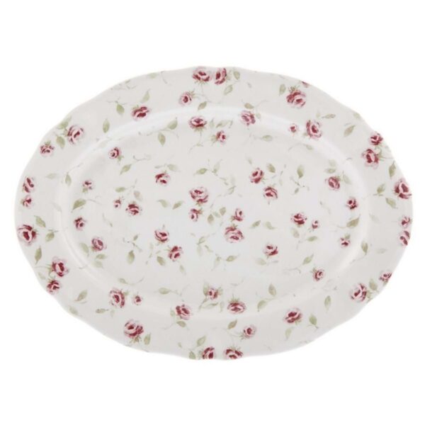 Vassoio ovale Blanc Mariclo "Floret"