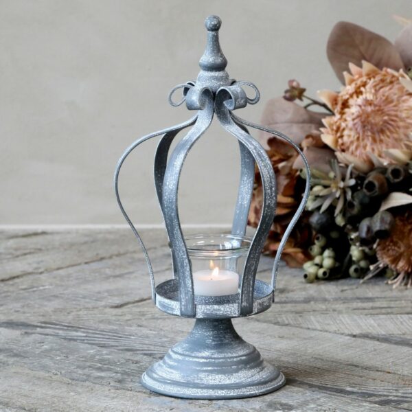 Tealight porta candela corona Chic Antique shabby chic