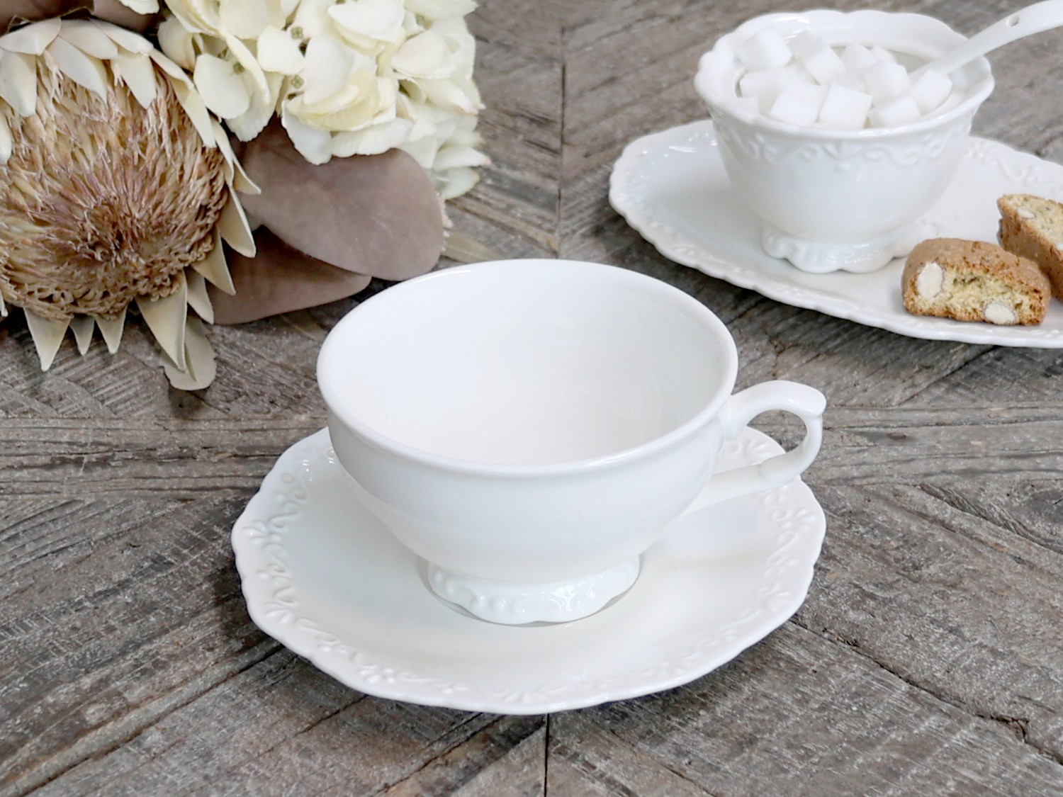 Tazza Da The - Colazione Con Piattino Chic Antique Provence