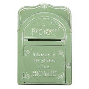 6y4243 cassetta postale 26939 cm verde metallo rettangolare buca belle lettere