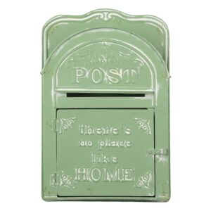 6y4243 cassetta postale 26939 cm verde metallo rettangolare buca belle lettere