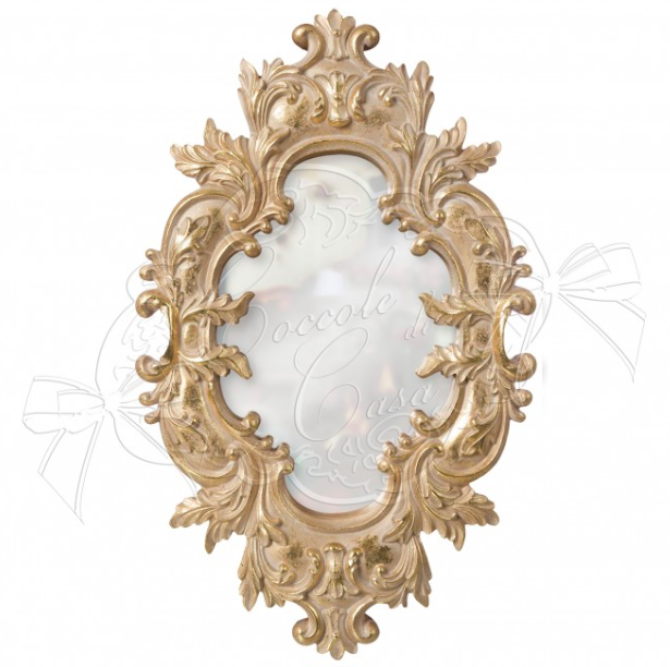 Specchio Dorato Coccole Di Casa 30 X 48