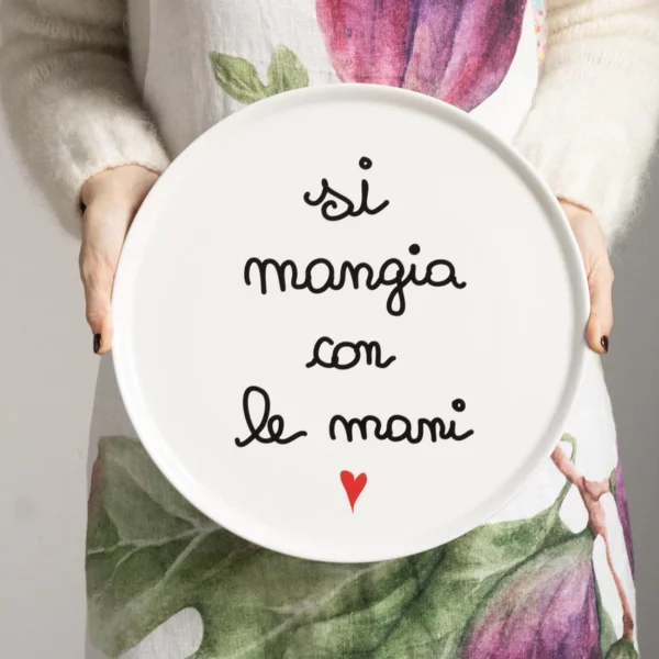 Piatto pizza Simple Day "Si Mangia Con Le Mani"