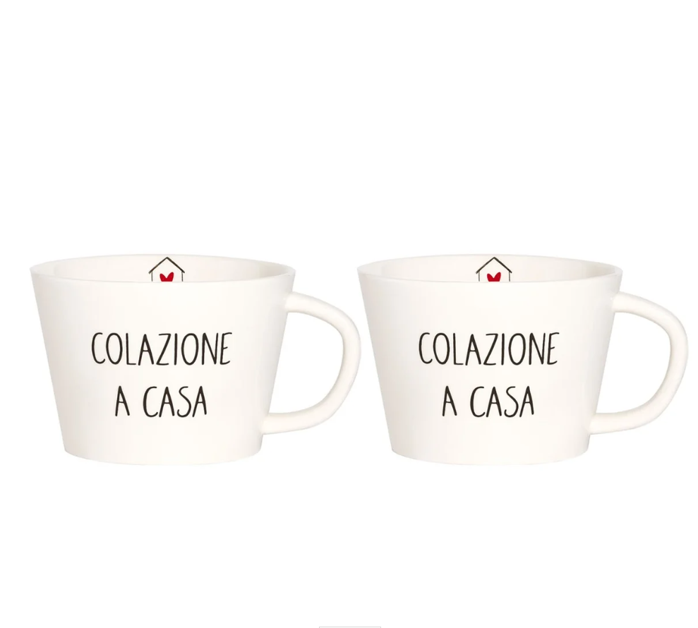 Set 2 Tazze Colazione Latte — Simple Day