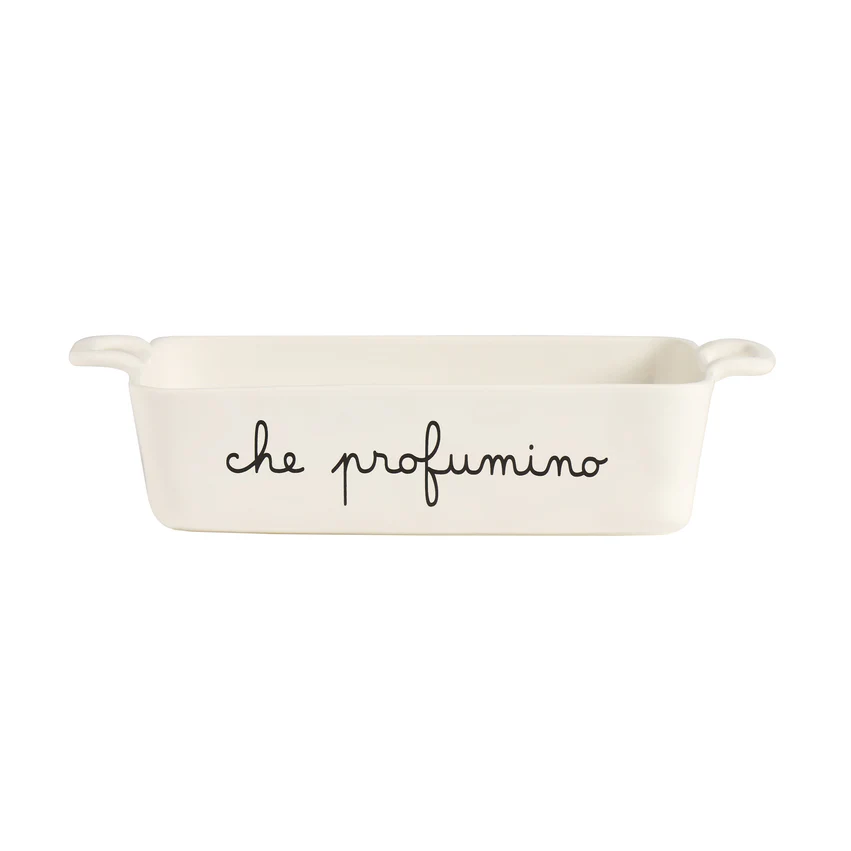 Pirofila da forno cuore Simple Day "che profumino" 30x22