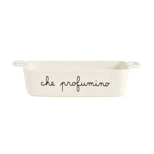 Pirofila da forno cuore Simple Day "che profumino" 26 x 18