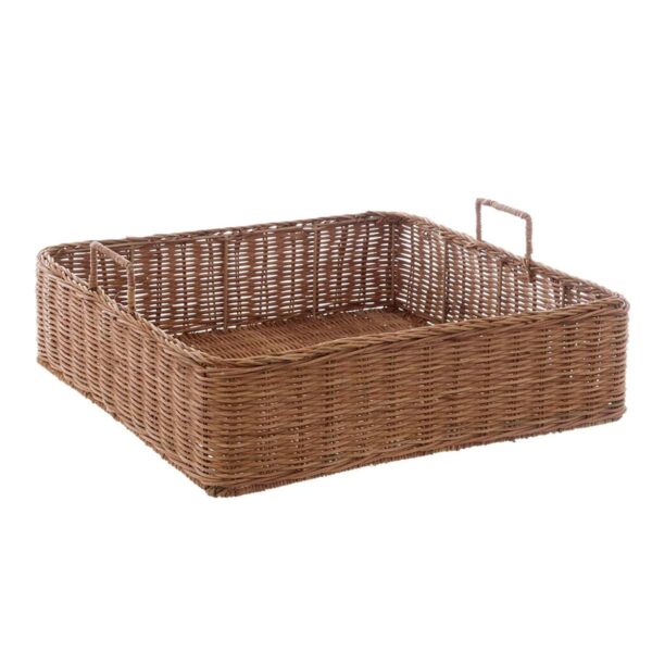 Vassoio in rattan Blanc Mariclo "Leonora Collection" 44 x 44