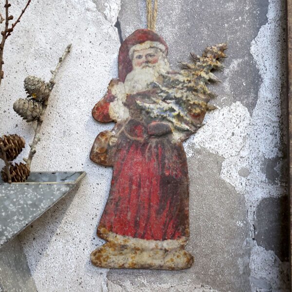 Decorazione metallo Santa Claus Chic Antique