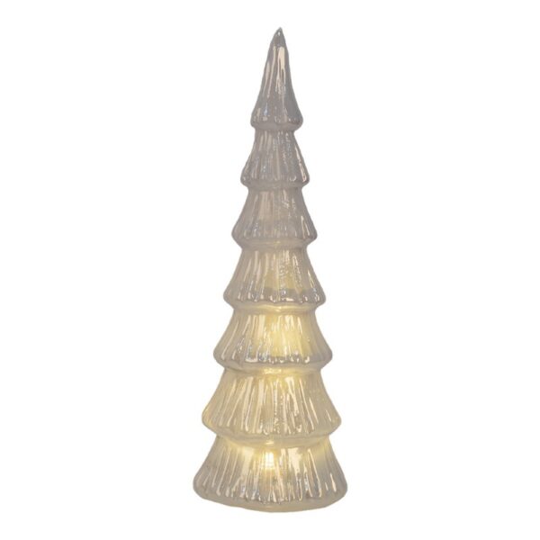 Albero di Natale in vetro con lucine led Clayre & Eef