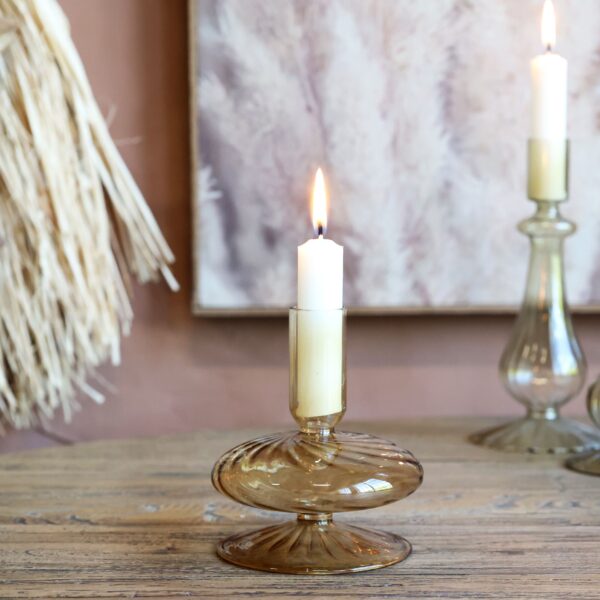 Porta candela vetro "Vintage Collection" Chic Antique