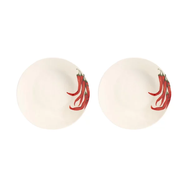 Set 2 piatti fondi "peperoncino" Simple Day