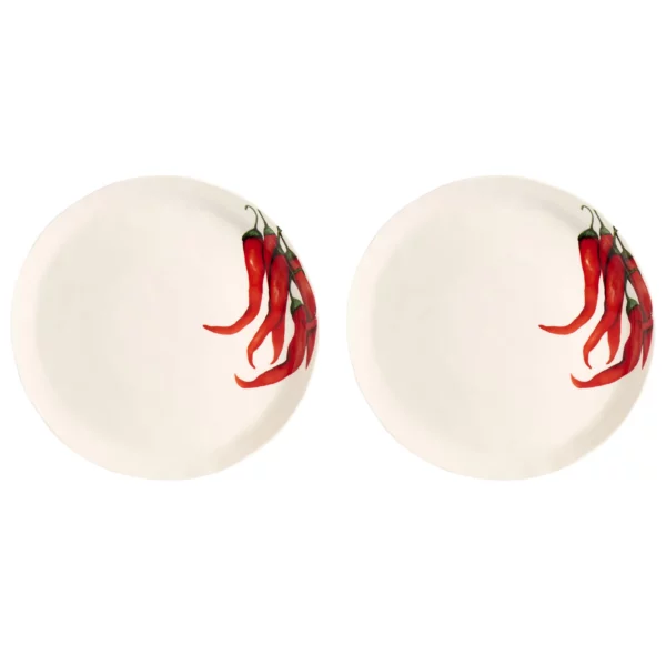 Set 2 piatti piani "peperoncino" Simple Day