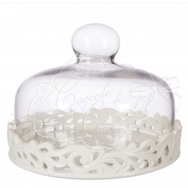 Tortiera con cupola Coccole di Casa "Rosalin Collection" diametro 17cm.