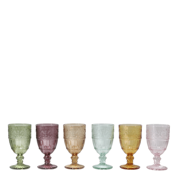6 bicchieri calice colorati Chic Antique "Saint-Émilion Collection" - immagine 2