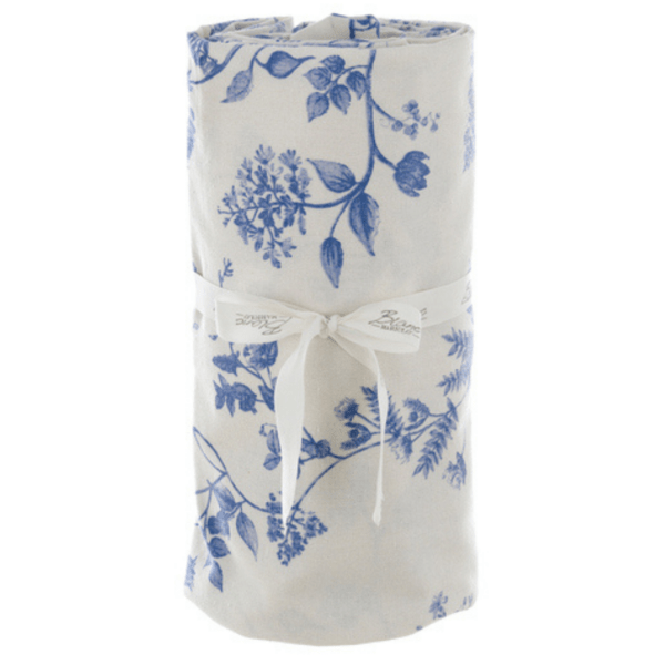 Tovaglia Blanc Mariclo 140 x 180 decoro blu "Colazione sull'erba collection"