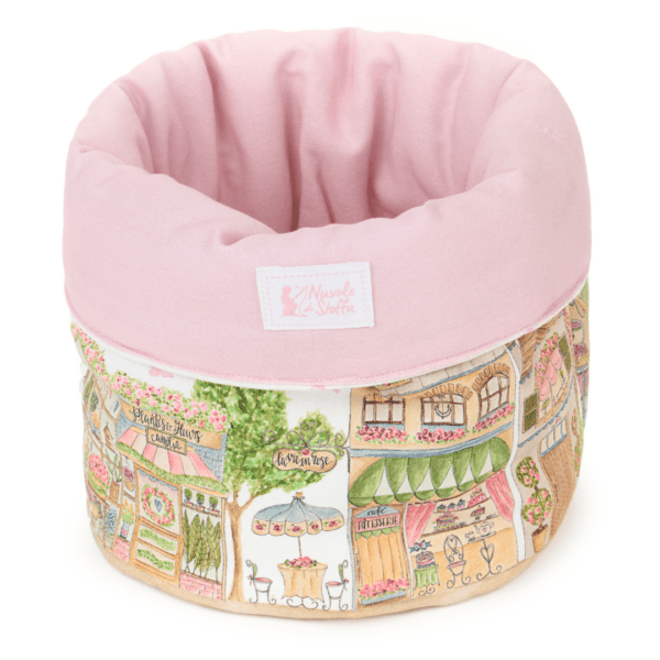 Cestino " La vie en rose Collection" Nuvole di Stoffa