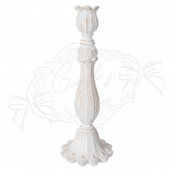Candeliere porta candela Coccole di Casa "Tulip Collection" h.27.5cm