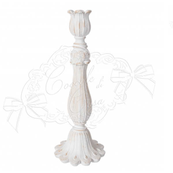 Candeliere porta candela Coccole di Casa "Tulip Collection" h.23cm