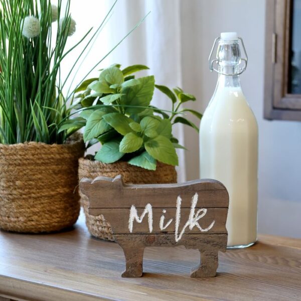 Decorazione "milk" Chic Antique in legno