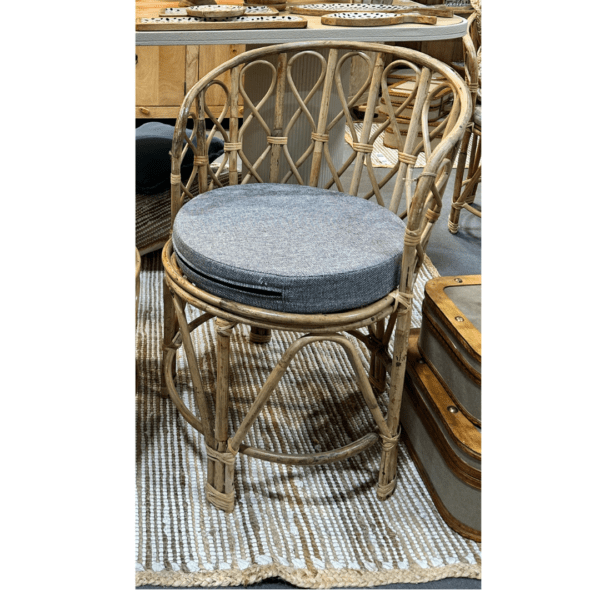 Poltroncina bambu con cuscino Foimpex