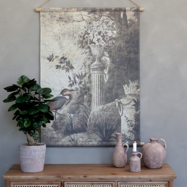 Tela da appendere con stampa floreale 97 x 76 Chic Antique