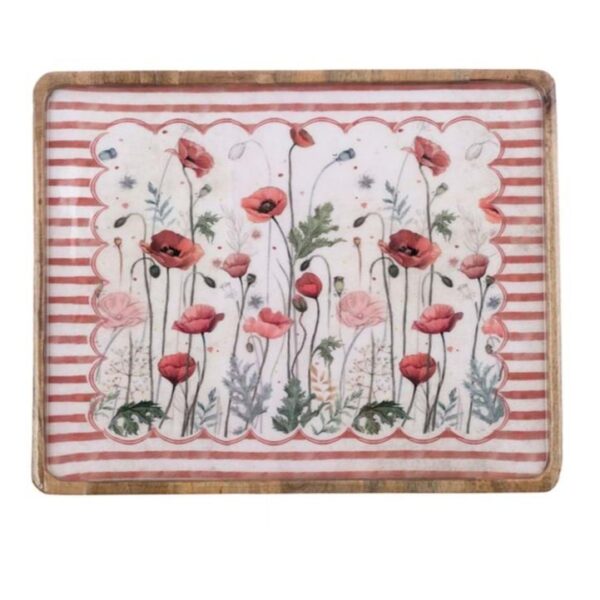 Vassoio Blanc Mariclo "Coquelicot Collection" 50 x 40