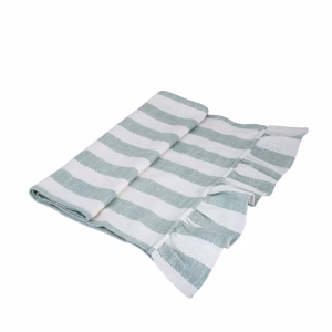 Runner da tavolo Ida Stripe verde/Bianco Strömshaga