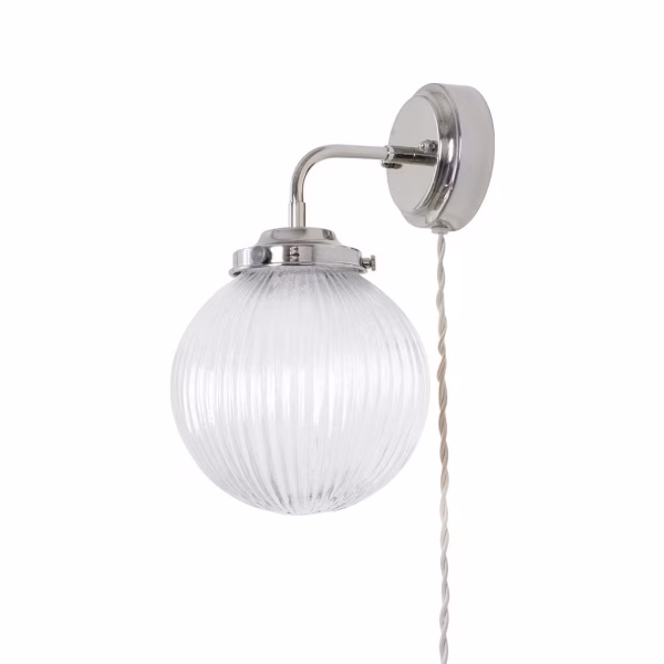 Lampada da parete Strömshaga con vetro "Eivor"