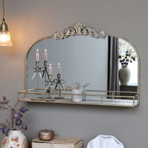 Specchio con Mensola e Decoro – Chic Antique