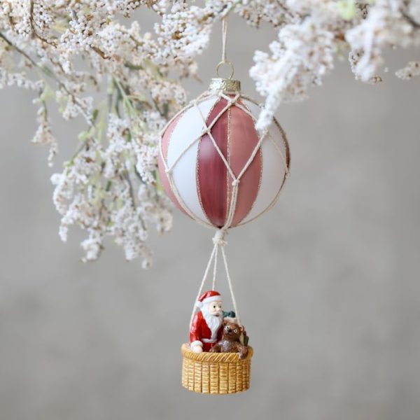 Decorazione "Air Balloon w. Santa" Chic Antique