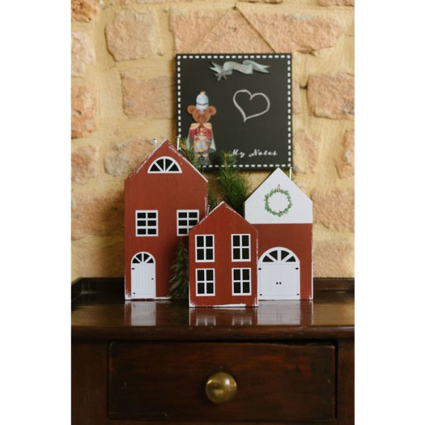 Set 3 casette in legno Nuvole di Stoffa - immagine 2