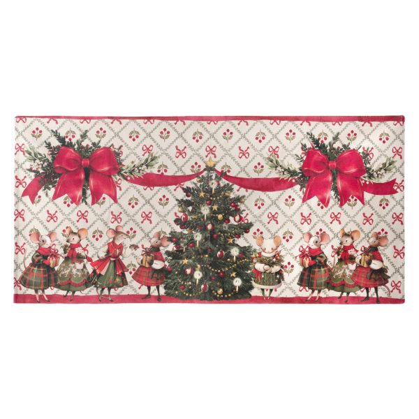 Tappeto pedana Favola di Natale Collection Blanc Mariclo 60 x 120