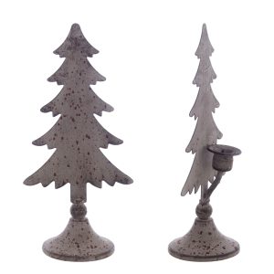 Decorazione albero porta candela "Dulcis Memoria Collection" Blanc Mariclo H. 32.5