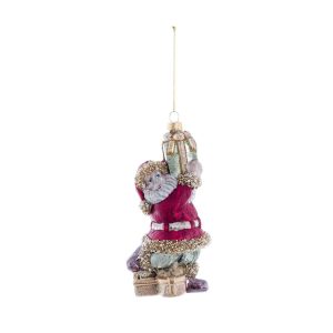 Decorazione pallina in vetro Santa Claus Blanc Mariclo "Ornamenta Collection"