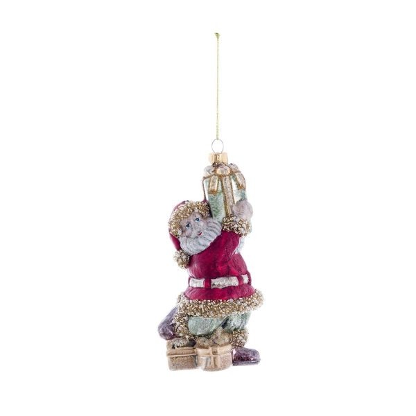 Decorazione pallina in vetro Santa Claus Blanc Mariclo "Ornamenta Collection"