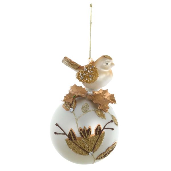 Decorazione pallina in vetro Blanc Mariclo "Ornamenta Collection"
