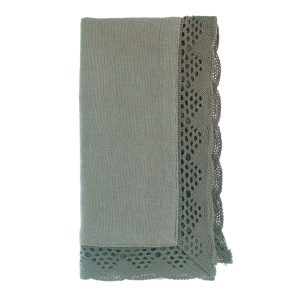 Tovagliolo con pizzo verde Blanc Mariclo "Infinity Collection"