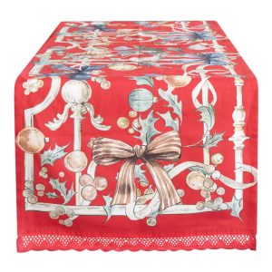 Runner con pizzo Blanc Mariclo Natale "Intrecci di sogno Collection"