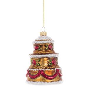 Decorazione pallina in vetro torta "Iberis Collection"  Blanc Mariclo