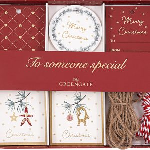 Box bigliettini natalizi Greengate "Juana white Collection"