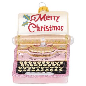 Decorazione pallina di natale Greengate "Typewriter Merry Xmas Collection"