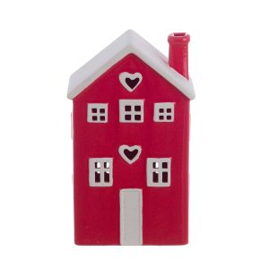 Casetta decorativa con LED Blanc Mariclo rossa