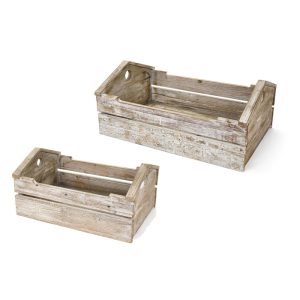 Set 2 cassette in legno "Bosco Incantato Collection" – Nuvole di Stoffa