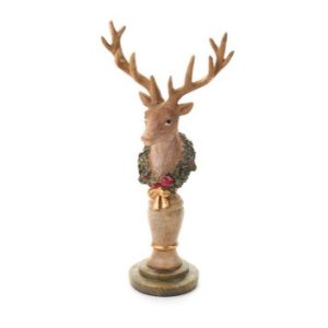 Decorazione Cervo su piedistallo La Giostra di Amelie Collection "Nuvole di Stoffa"