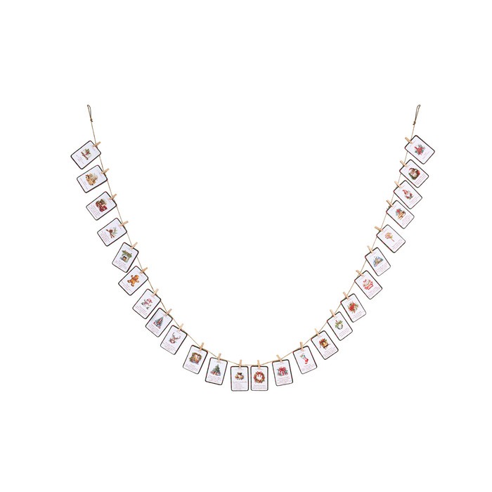 25 carte dell'avvento da appendere "Christmas is Coming Collection" – Nuvole di Stoffa - immagine 2