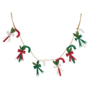 Ghirlanda candy cane in metallo "Nuvole di Stoffa"