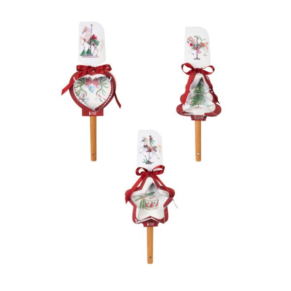 Set 3 spatola con stampino “La Giostra di Amelie Collection” – Nuvole di Stoffa