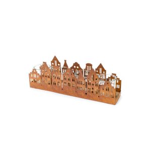 Portacandela “Case” in metallo con vetro "Bosco Incantato Collection" – Nuvole di Stoffa 4 candele