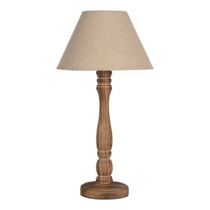 Lampada da tavolo Clayre & Eeff H.50cm. marrone scuro